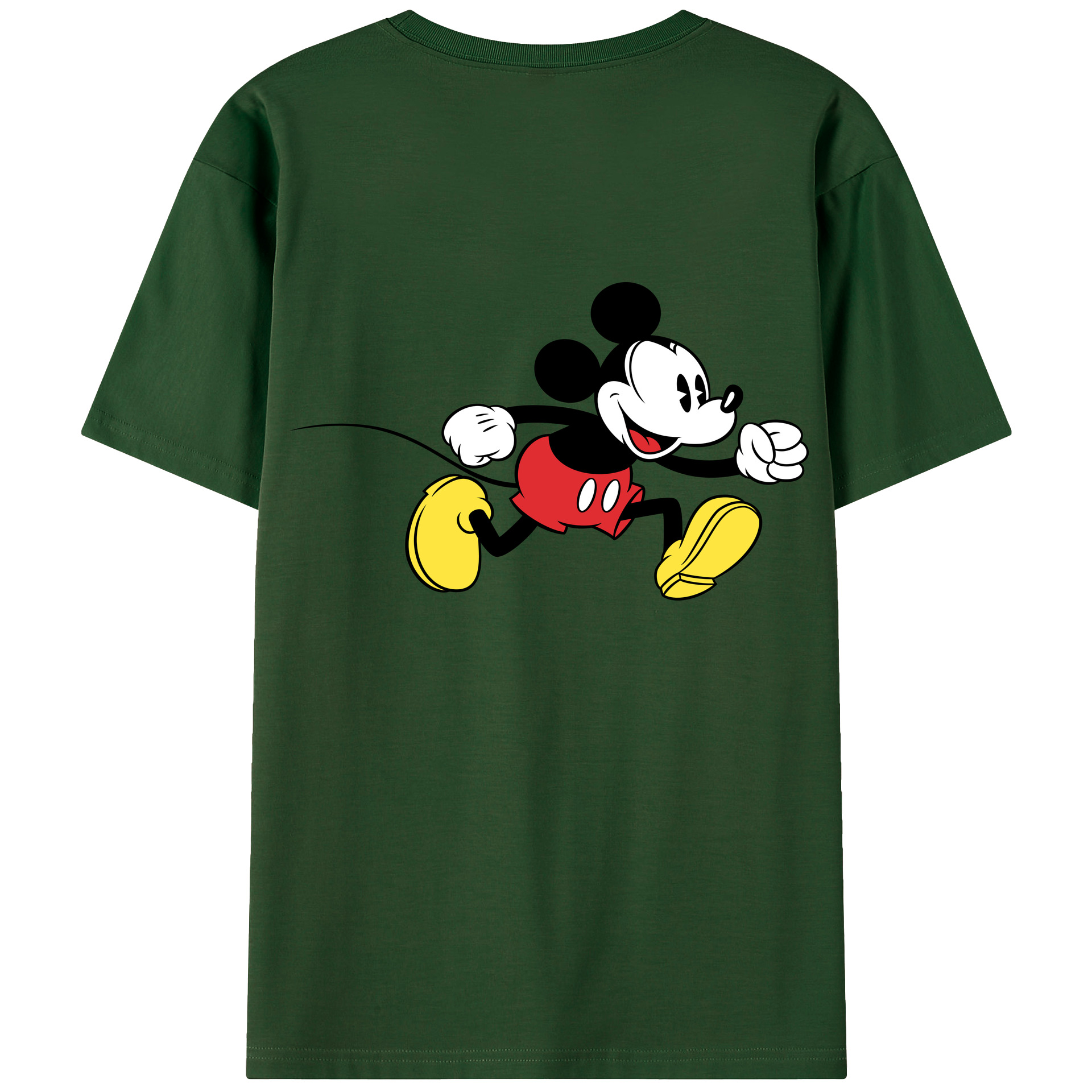 （画像用） ミッキーマウス Mickey Mouse 綿100％半袖Tシャツ（背面プリント）